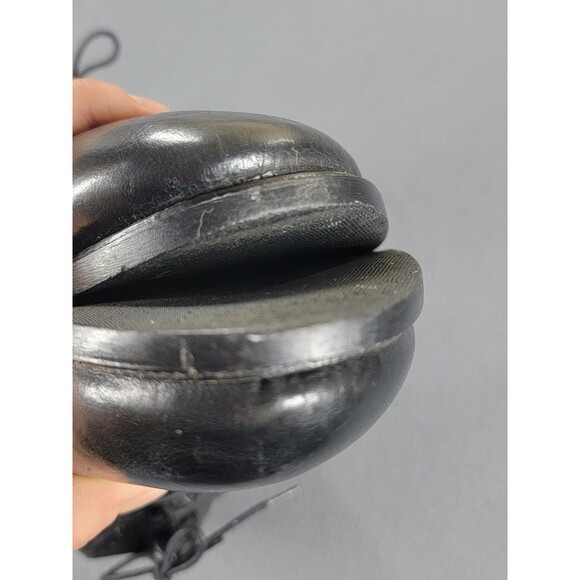 Dimitri Shoes Mens Size 11 Black Leather Made in Italy Cap Toe Dress Hand Made - Picture 11 of 12